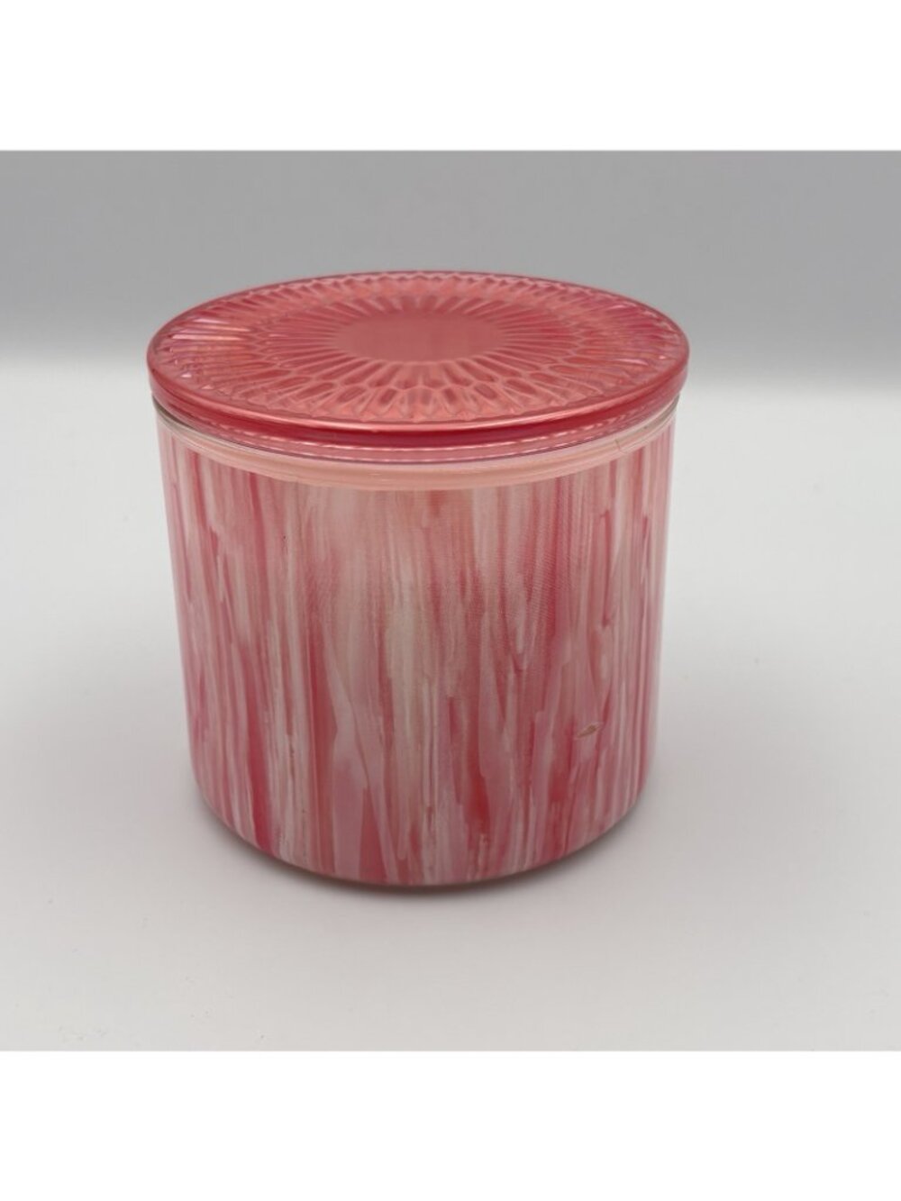 Bath & Body Works Champagne Toast 3 Wick Jar Candle Pink Glass Lid 14.5 oz - Picture 4 of 15